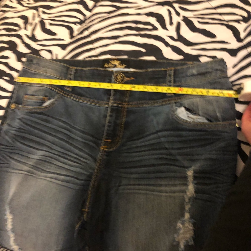 Baby Phat sz 20 boyfriend roll cuff ankle crop jeans - Picture 7 of 10